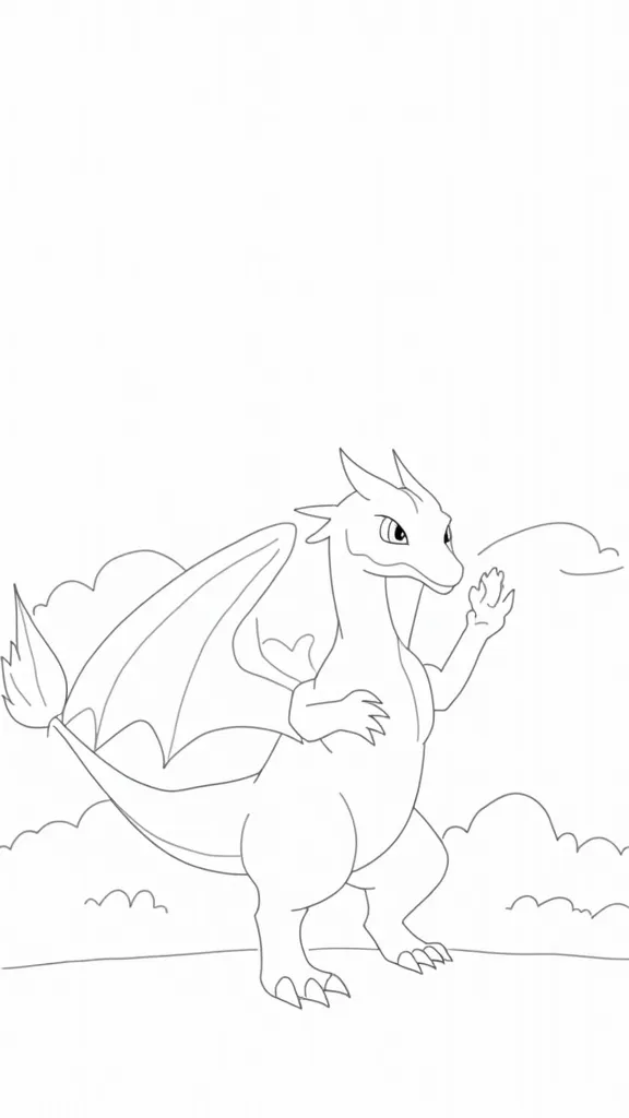 Pokemon Coloring Page Charizard